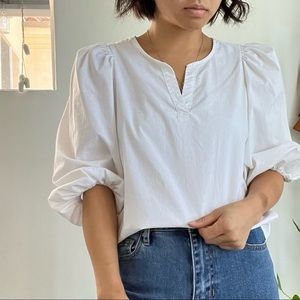 Banana republic puff sleeve